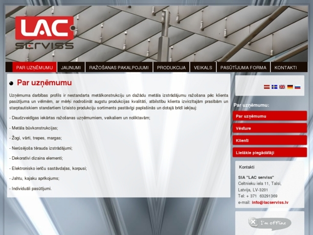 LAC Serviss, SIA